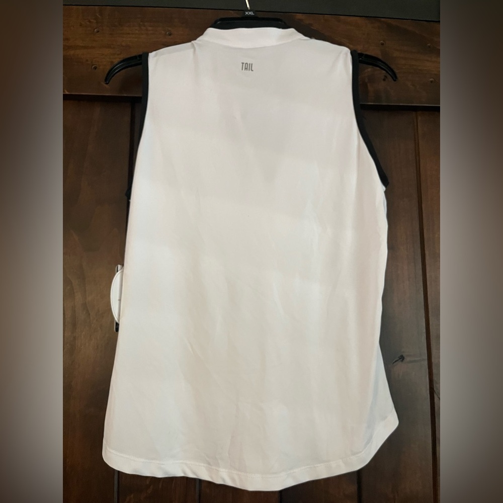 Tail white label Black and White Fitted Sleeveless Tank Top - Picture 4 of 4